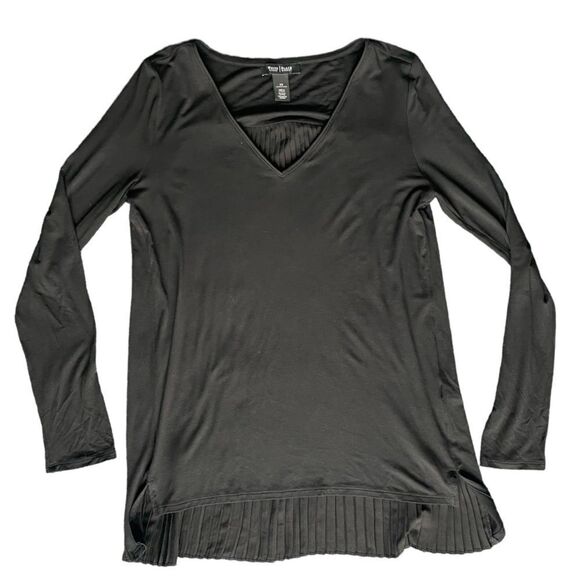 WHBM Pleated Chiffon Back Long Sleeve - Picture 5 of 6